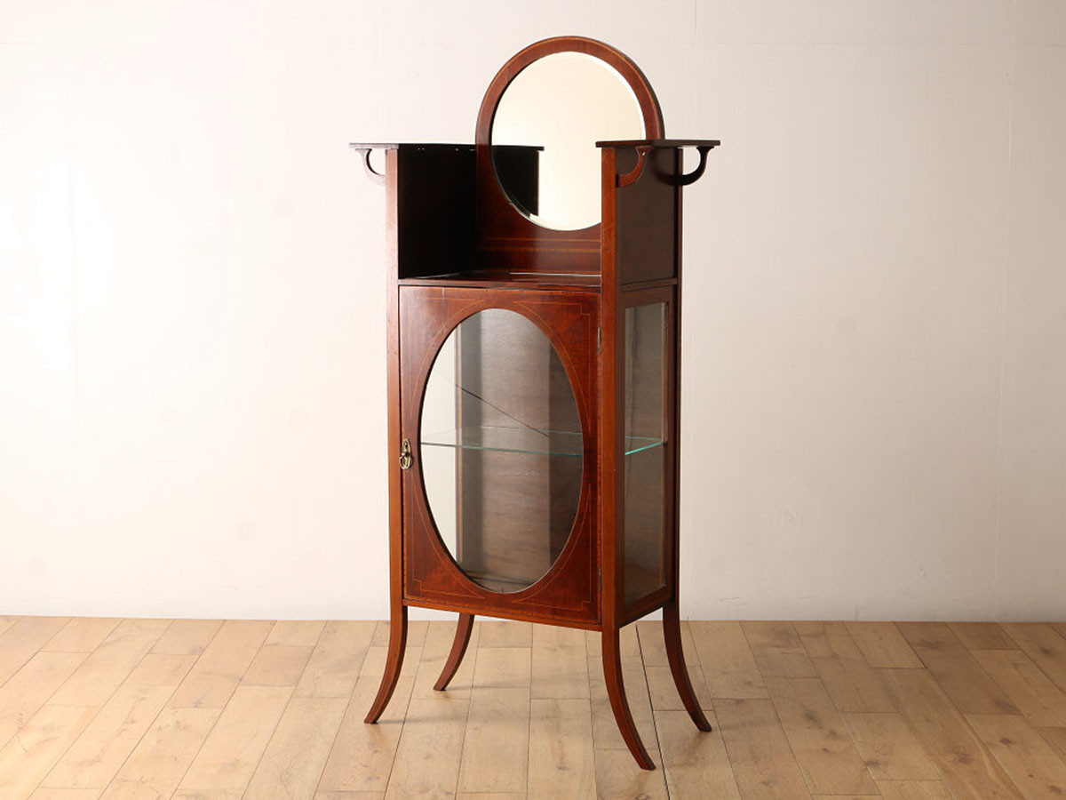 Lloyd's Antiques Real Antique 
Mirrorback Display Cabinet / ロイズ・アンティークス イギリスアンティーク家具
ミラーバック ディスプレイキャビネット （収納家具 > キャビネット） 1