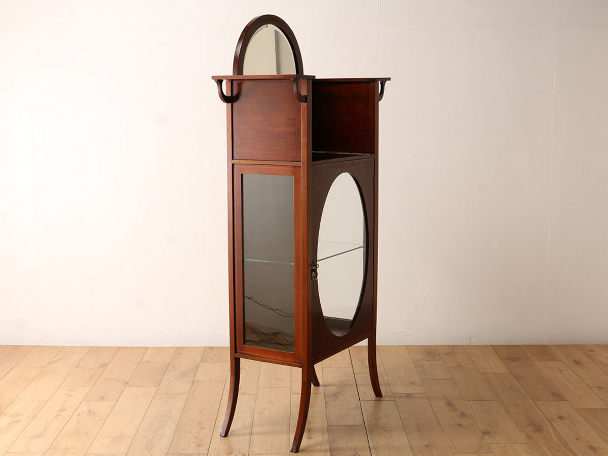 Lloyd's Antiques Real Antique 
Mirrorback Display Cabinet / ロイズ・アンティークス イギリスアンティーク家具
ミラーバック ディスプレイキャビネット （収納家具 > キャビネット） 2