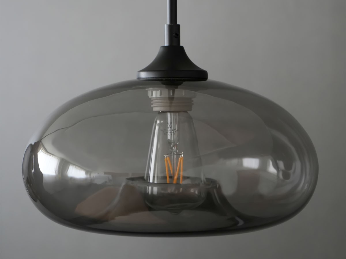 Gray Glass Pendant Light Shade / グレー グラスペンダントシェード ディスク （ライト・照明 > ペンダントライト） 18