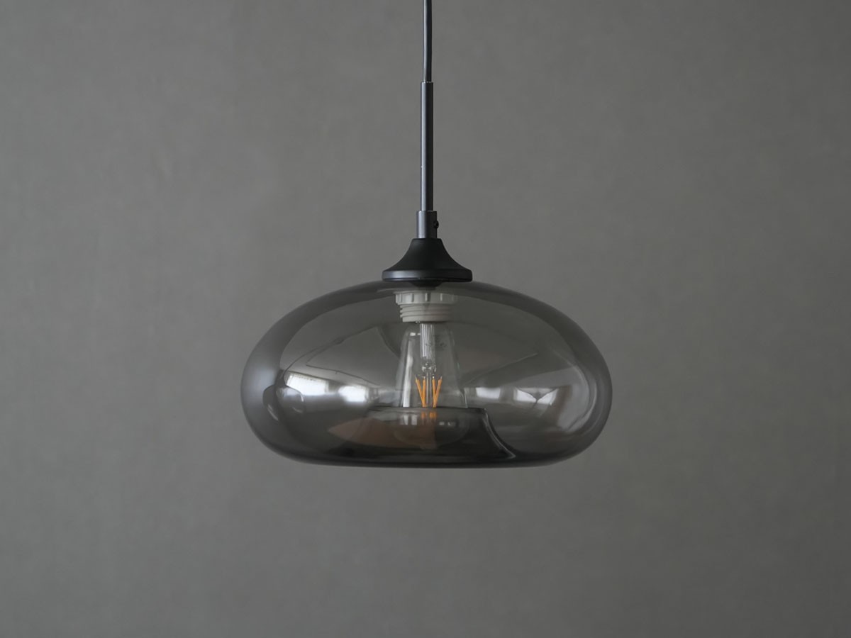 Gray Glass Pendant Light Shade / グレー グラスペンダントシェード ディスク （ライト・照明 > ペンダントライト） 17