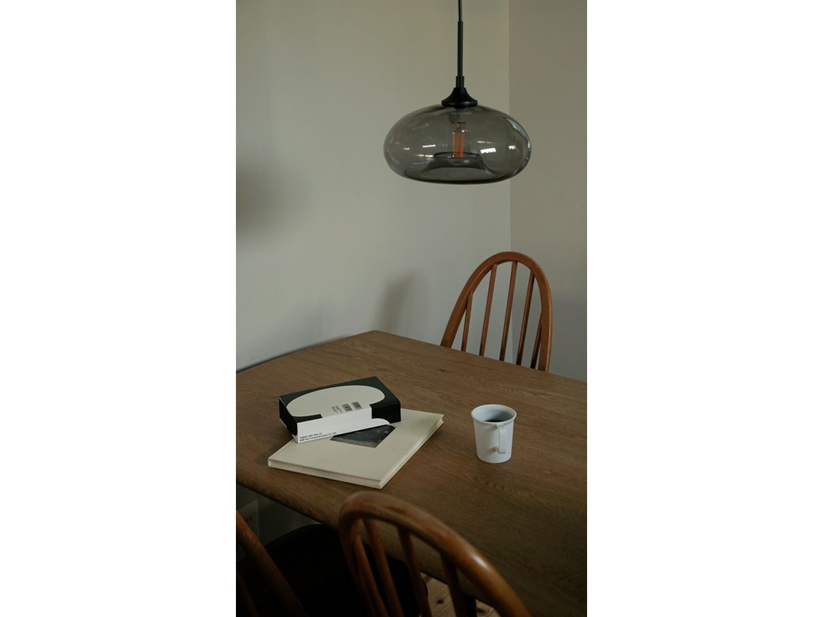 Gray Glass Pendant Light Shade / グレー グラスペンダントシェード ディスク （ライト・照明 > ペンダントライト） 3