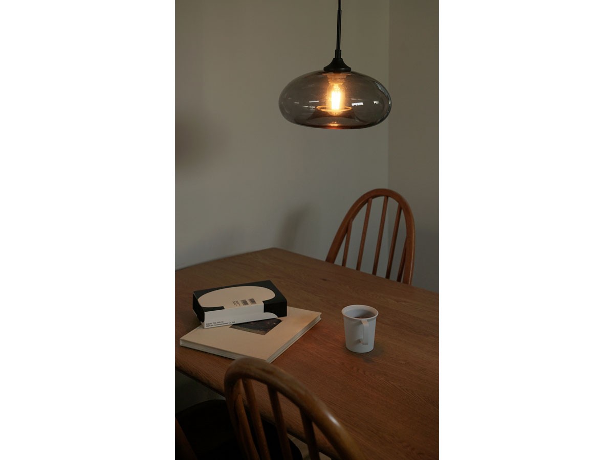 Gray Glass Pendant Light Shade / グレー グラスペンダントシェード ディスク （ライト・照明 > ペンダントライト） 4