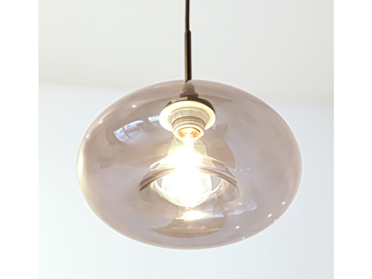 Gray Glass Pendant Light Shade / グレー グラスペンダントシェード ディスク （ライト・照明 > ペンダントライト） 26