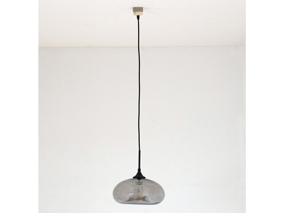 Gray Glass Pendant Light Shade / グレー グラスペンダントシェード ディスク （ライト・照明 > ペンダントライト） 21