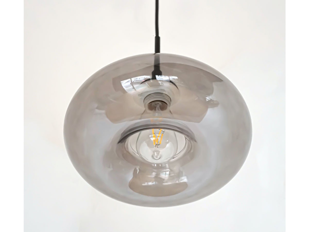 Gray Glass Pendant Light Shade / グレー グラスペンダントシェード ディスク （ライト・照明 > ペンダントライト） 25