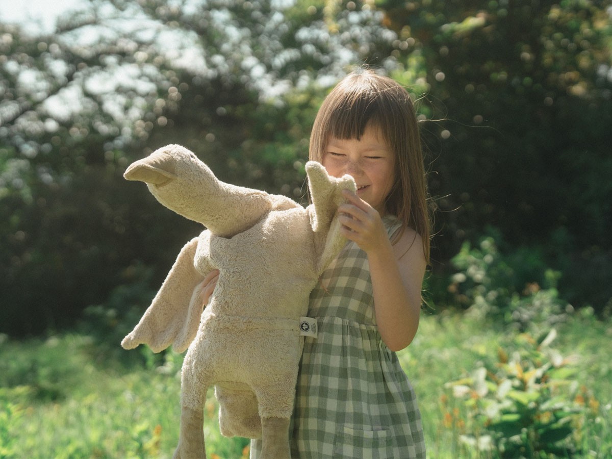 SENGER Naturwelt Cuddly Animal Goose / ゼンガーナチュウェルト カドリーアニマル グース L（リネン） （キッズ家具・ベビー用品 > おもちゃ・玩具） 5