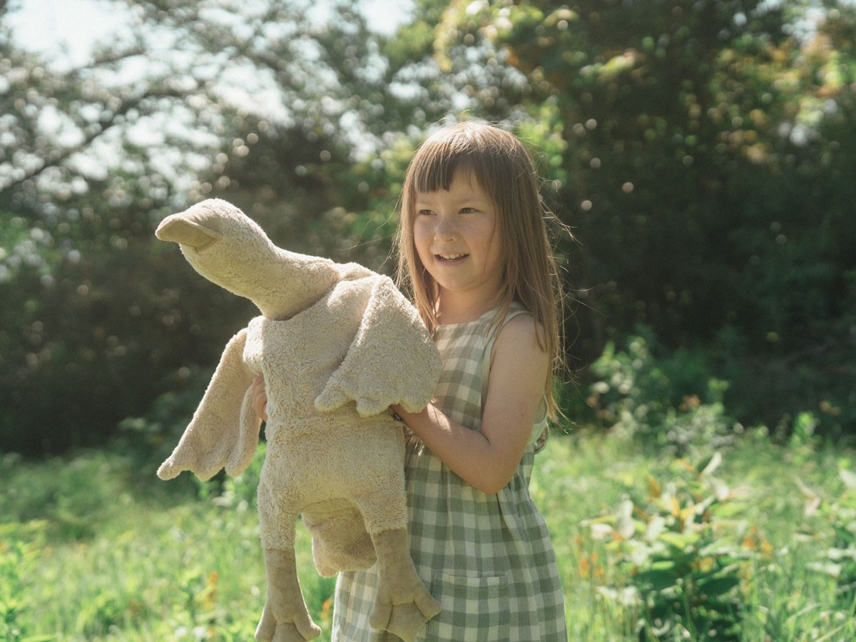 SENGER Naturwelt Cuddly Animal Goose / ゼンガーナチュウェルト カドリーアニマル グース L（リネン） （キッズ家具・ベビー用品 > おもちゃ・玩具） 6