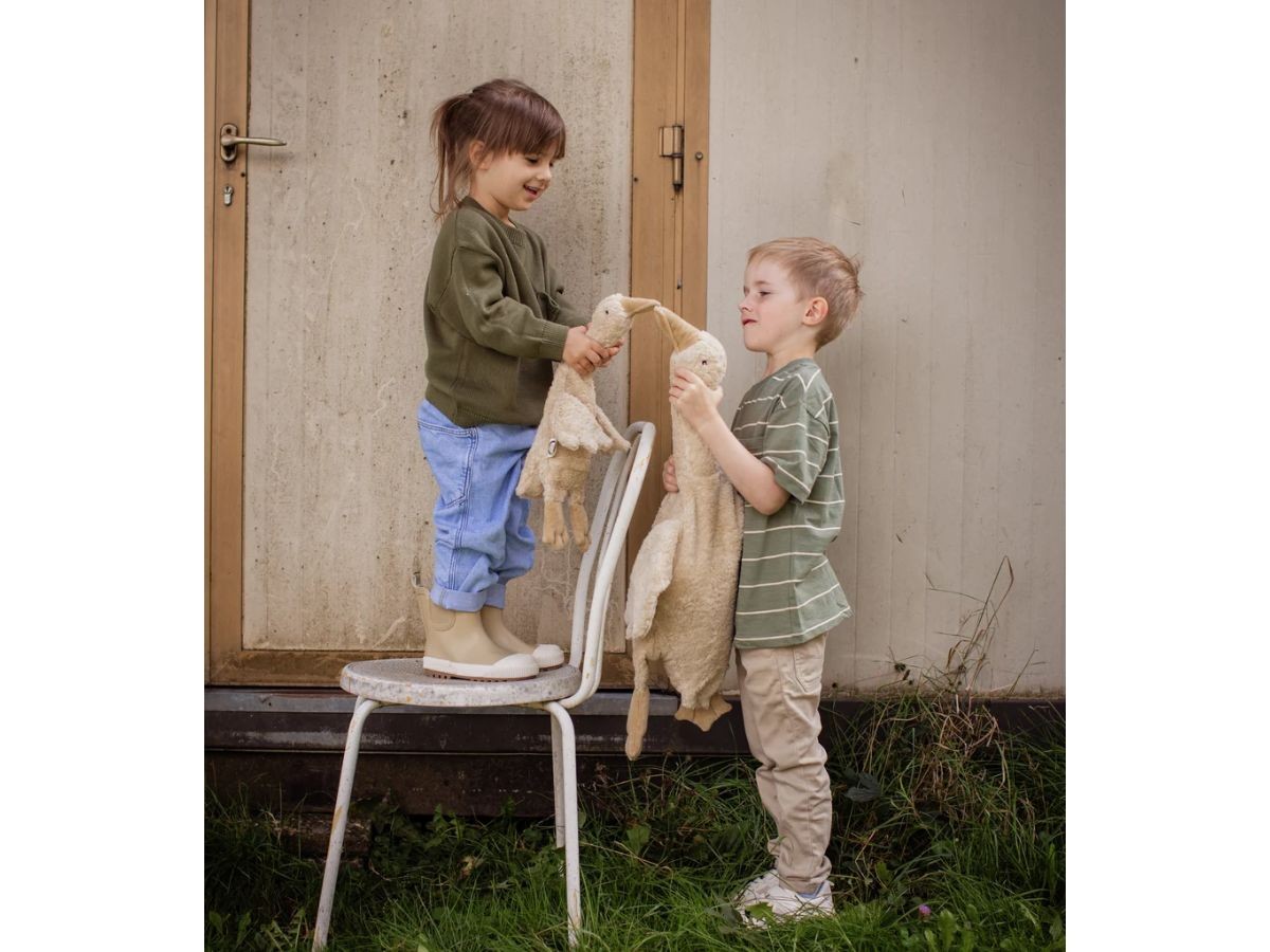 SENGER Naturwelt Cuddly Animal Goose / ゼンガーナチュウェルト カドリーアニマル グース L（リネン） （キッズ家具・ベビー用品 > おもちゃ・玩具） 12