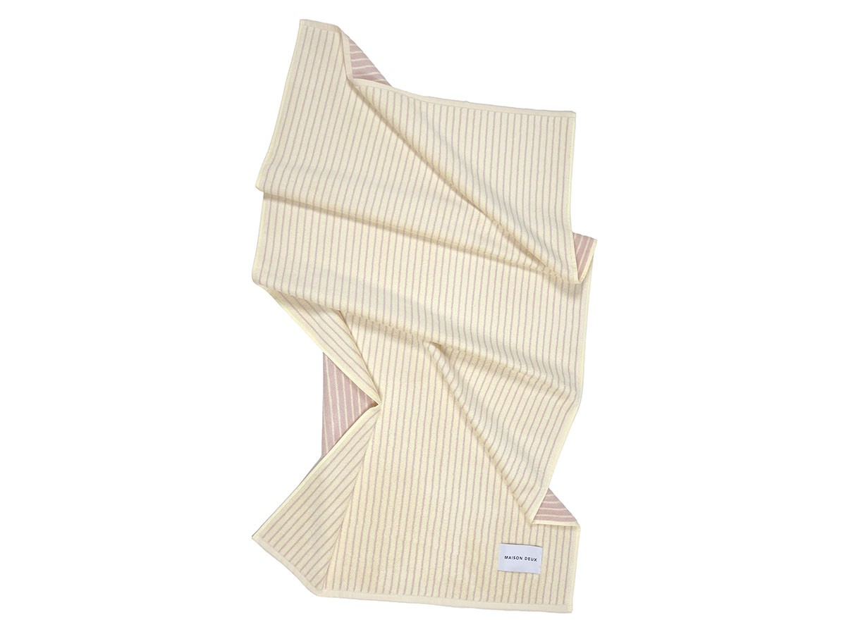MAISON DEUX Dual Stripe Bath Towel / メゾン・ドゥ デュアル