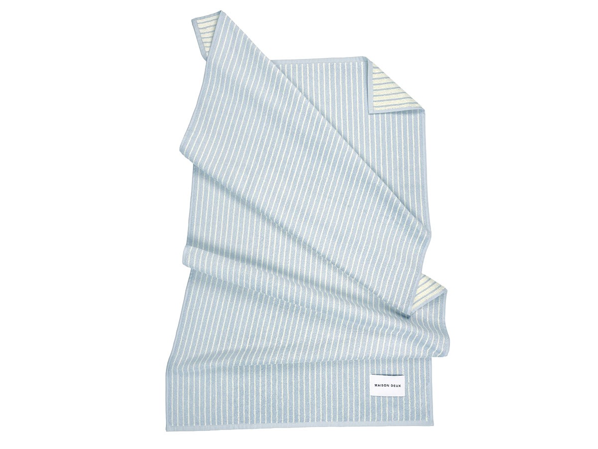 MAISON DEUX Dual Stripe Bath Towel / メゾン・ドゥ デュアル