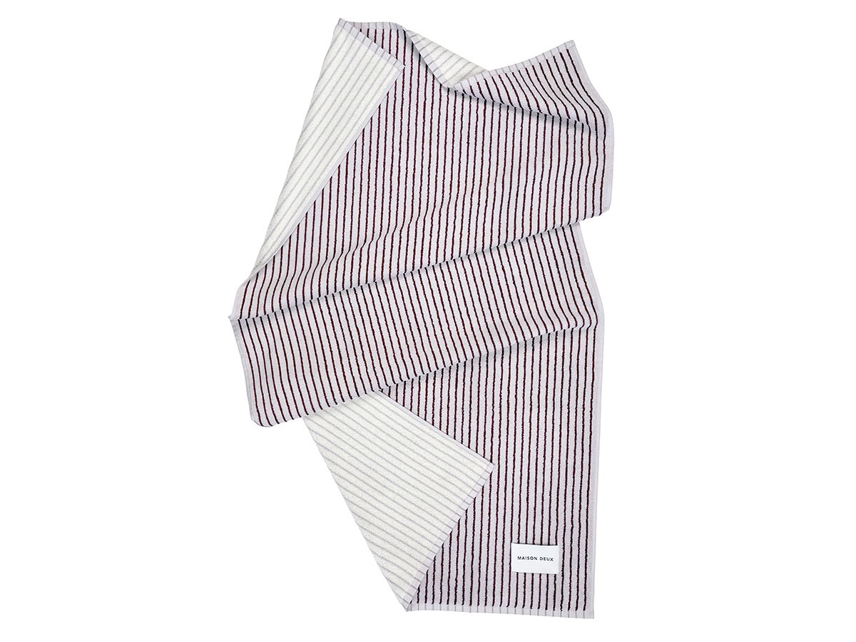 MAISON DEUX Dual Stripe Bath Towel / メゾン・ドゥ デュアル