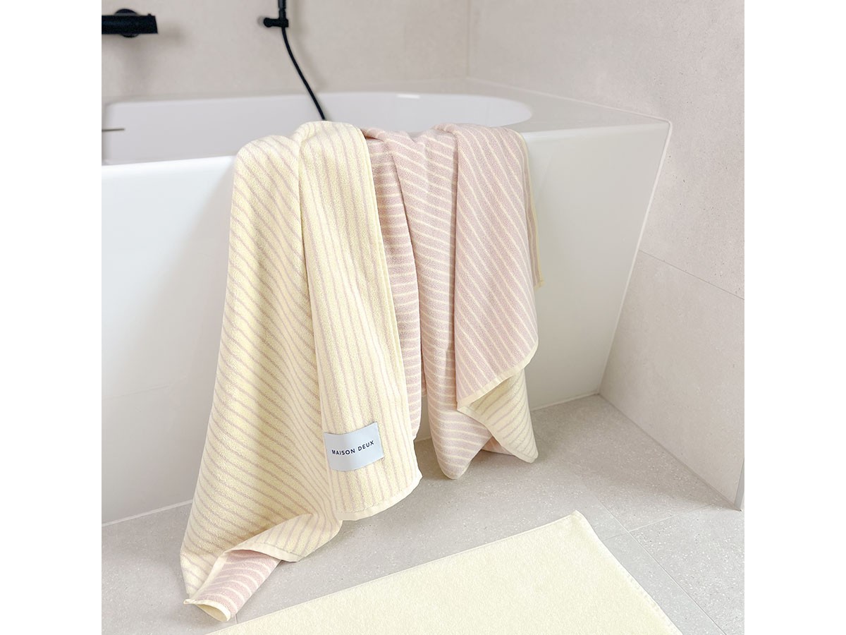 MAISON DEUX Dual Stripe Bath Towel / メゾン・ドゥ デュアルストライプ バスタオル （インテリア雑貨 > タオル） 9