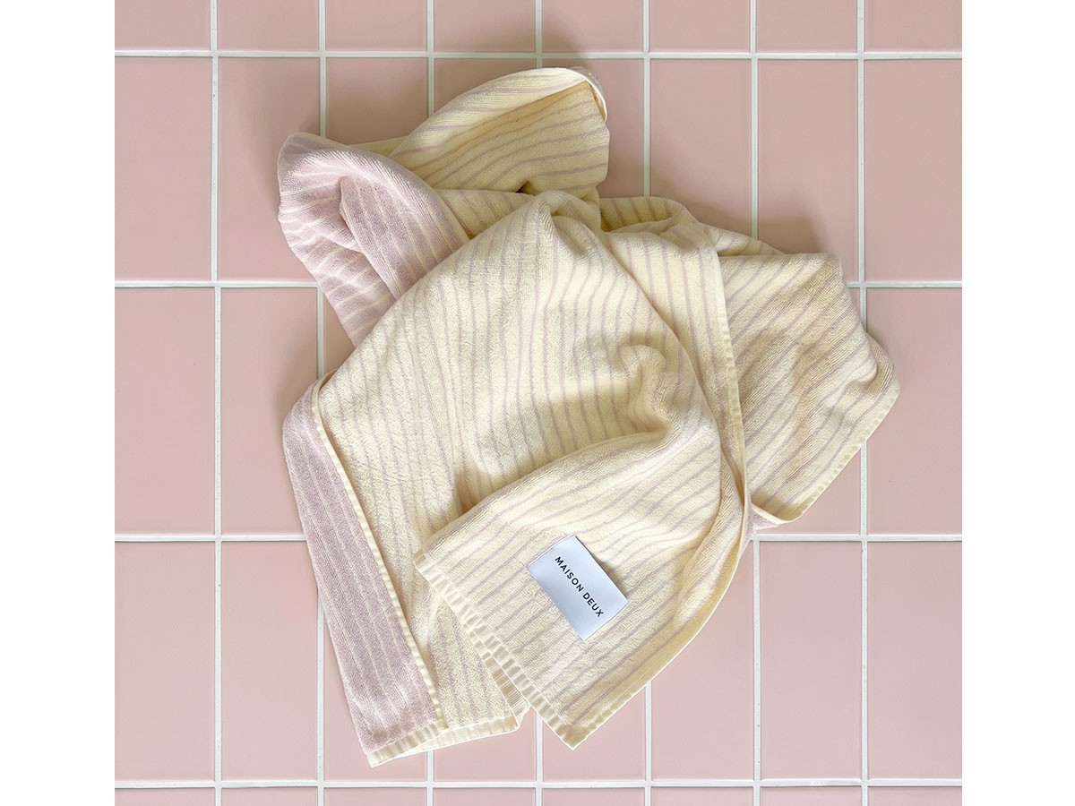 MAISON DEUX Dual Stripe Bath Towel / メゾン・ドゥ デュアルストライプ バスタオル （インテリア雑貨 > タオル） 10