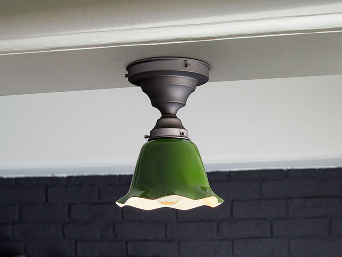 CUSTOM SERIES
Basic Ceiling Lamp × Mini Wave Enamel / カスタムシリーズ
ベーシックシーリングランプ × ミニエナメル（ウェーブ） （ライト・照明 > シーリングライト） 2