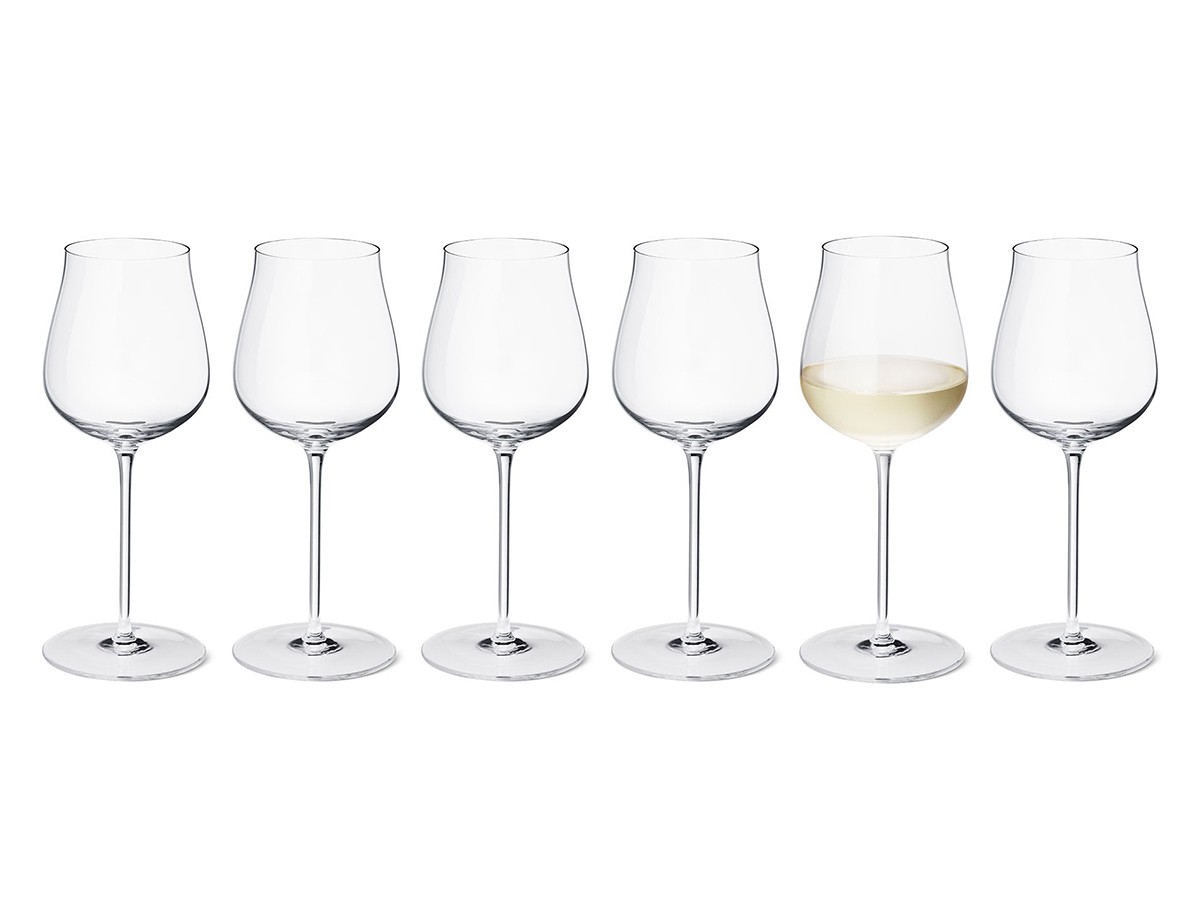 GEORG JENSEN SKY WHITE WINE GLASS 6PIECE SET / ジョージ ジェンセン スカイ 白ワイングラス 6ピースセット （食器・テーブルウェア > ワイングラス・シャンパングラス） 1