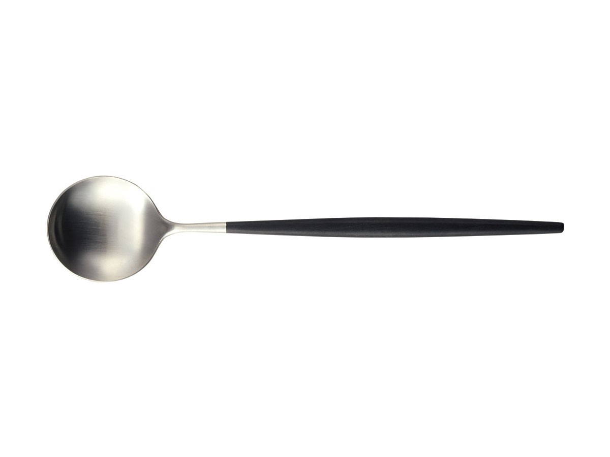 Cutipol GOA Serving Spoon & Fork / クチポール ゴア サービングスプーン & フォーク（ブラック × シルバー） （食器・テーブルウェア > カトラリー） 3