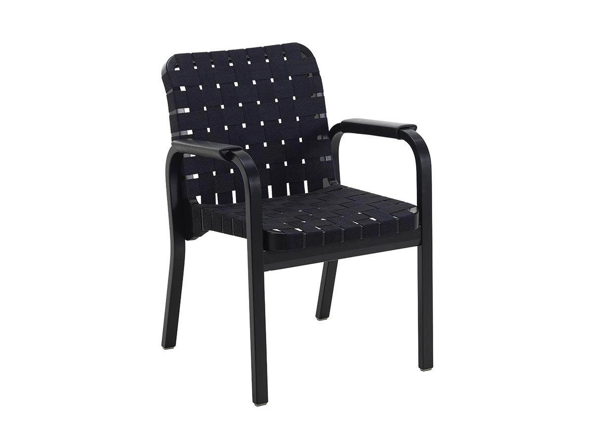 Artek ARMCHAIR 45 / アルテック アームチェア 45（リネンウェビングテープ / レザーカバーアーム） （チェア・椅子 > ダイニングチェア） 1