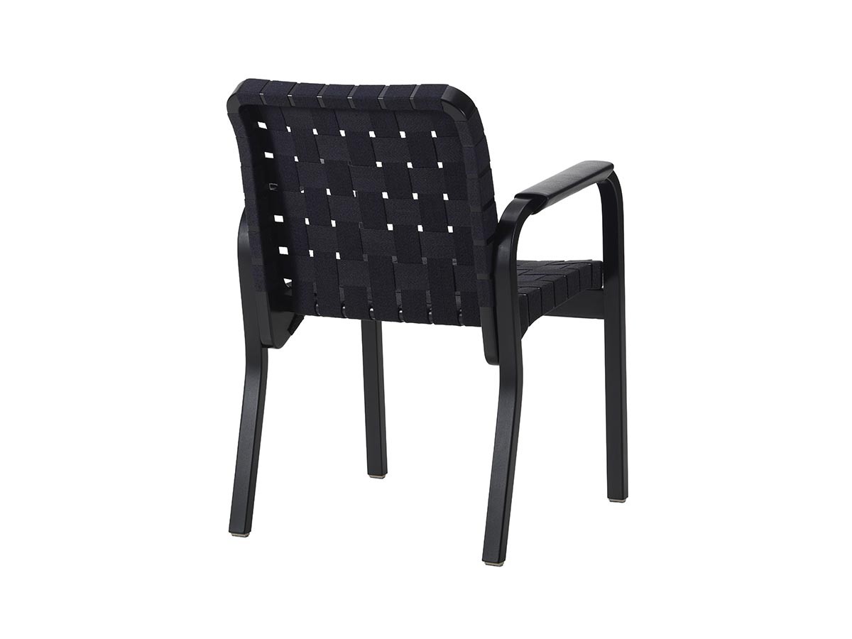 Artek ARMCHAIR 45 / アルテック アームチェア 45（リネンウェビングテープ / レザーカバーアーム） （チェア・椅子 > ダイニングチェア） 2