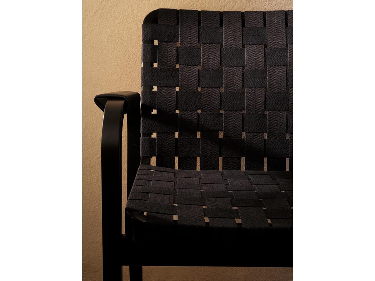 Artek ARMCHAIR 45 / アルテック アームチェア 45（リネンウェビングテープ / レザーカバーアーム） （チェア・椅子 > ダイニングチェア） 4