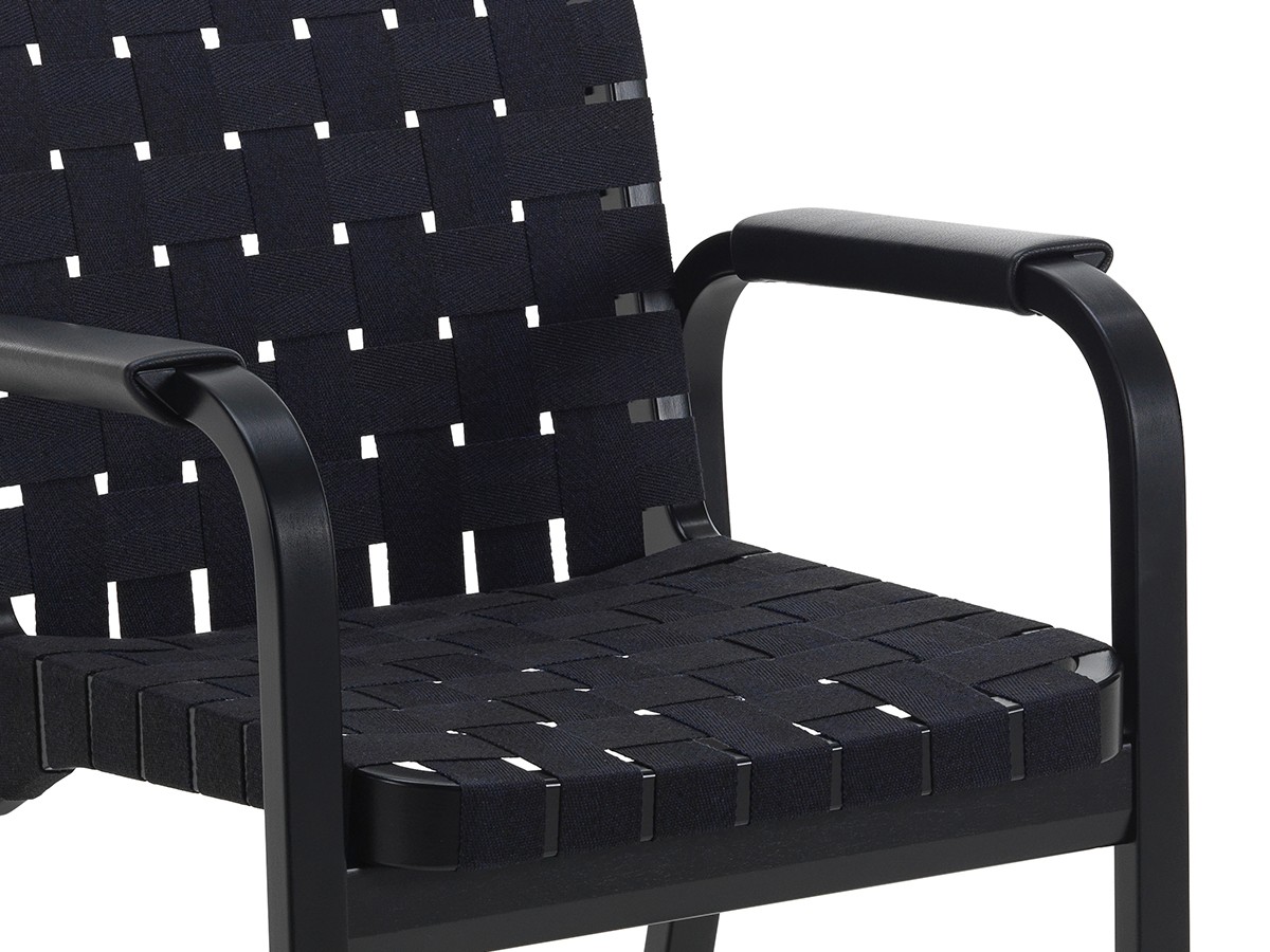 Artek ARMCHAIR 45 / アルテック アームチェア 45（リネンウェビングテープ / レザーカバーアーム） （チェア・椅子 > ダイニングチェア） 3