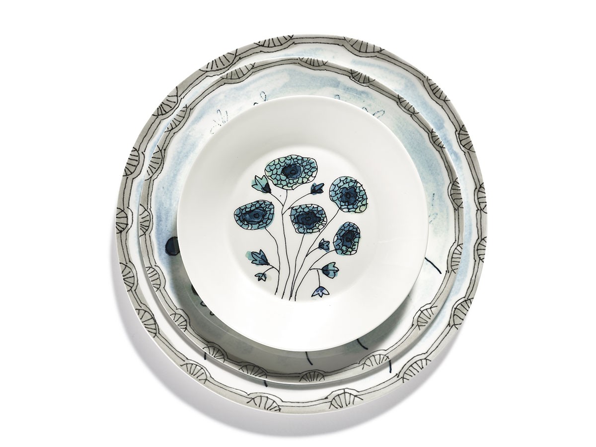 MIDNIGHT FLOWERS by MARNI
Deep Plate S Anemone Vaniglia / ミッドナイトフラワーズ バイ マルニ
ディーププレート S アネモネバニラ 18cm （食器・テーブルウェア > お椀・ボウル） 6