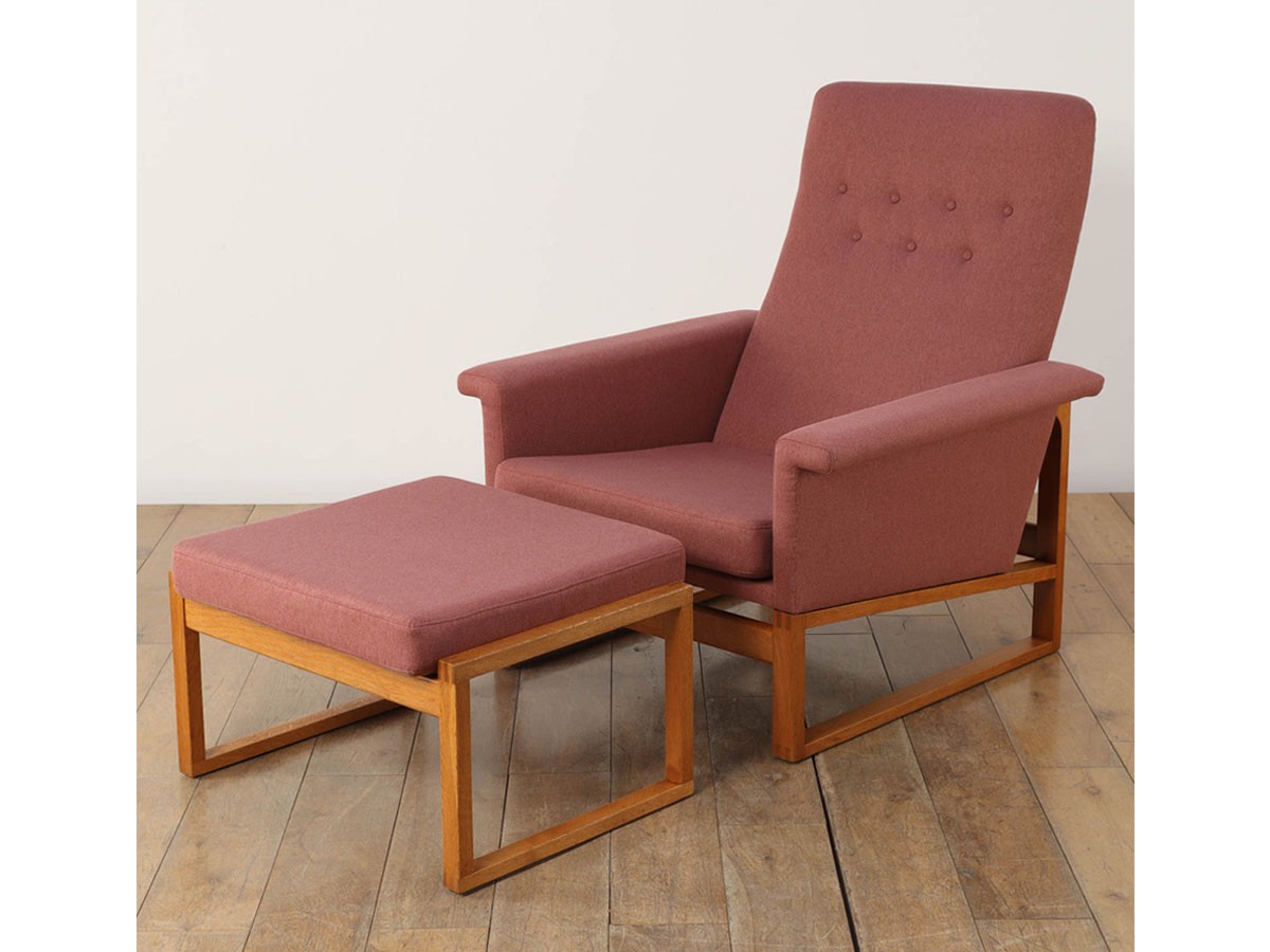 Lloyd's Antiques Real Antique 
Borge Mogensen Easy Chair & Ottoman / ロイズ・アンティークス デンマークアンティーク家具
ボーエ・モーエンセン イージーチェア＆オットマン （チェア・椅子 > リクライニングチェア・パーソナルチェア） 2