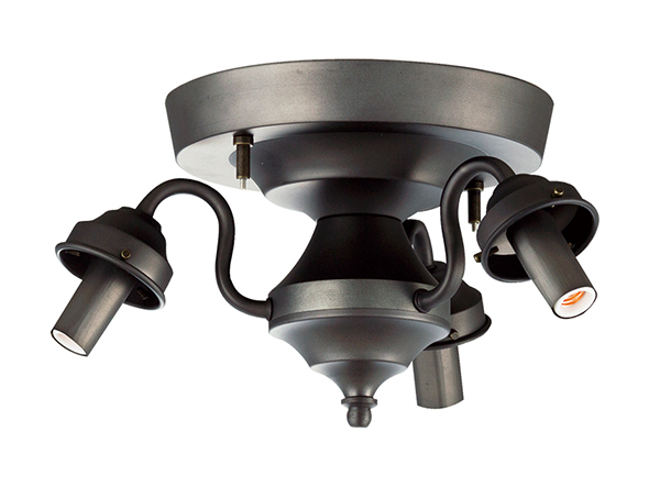 CUSTOM SERIES
3 Ceiling Lamp × Stained Glass Checker / カスタムシリーズ
3灯シーリングランプ × ステンドグラス（チェッカー） （ライト・照明 > シーリングライト） 7