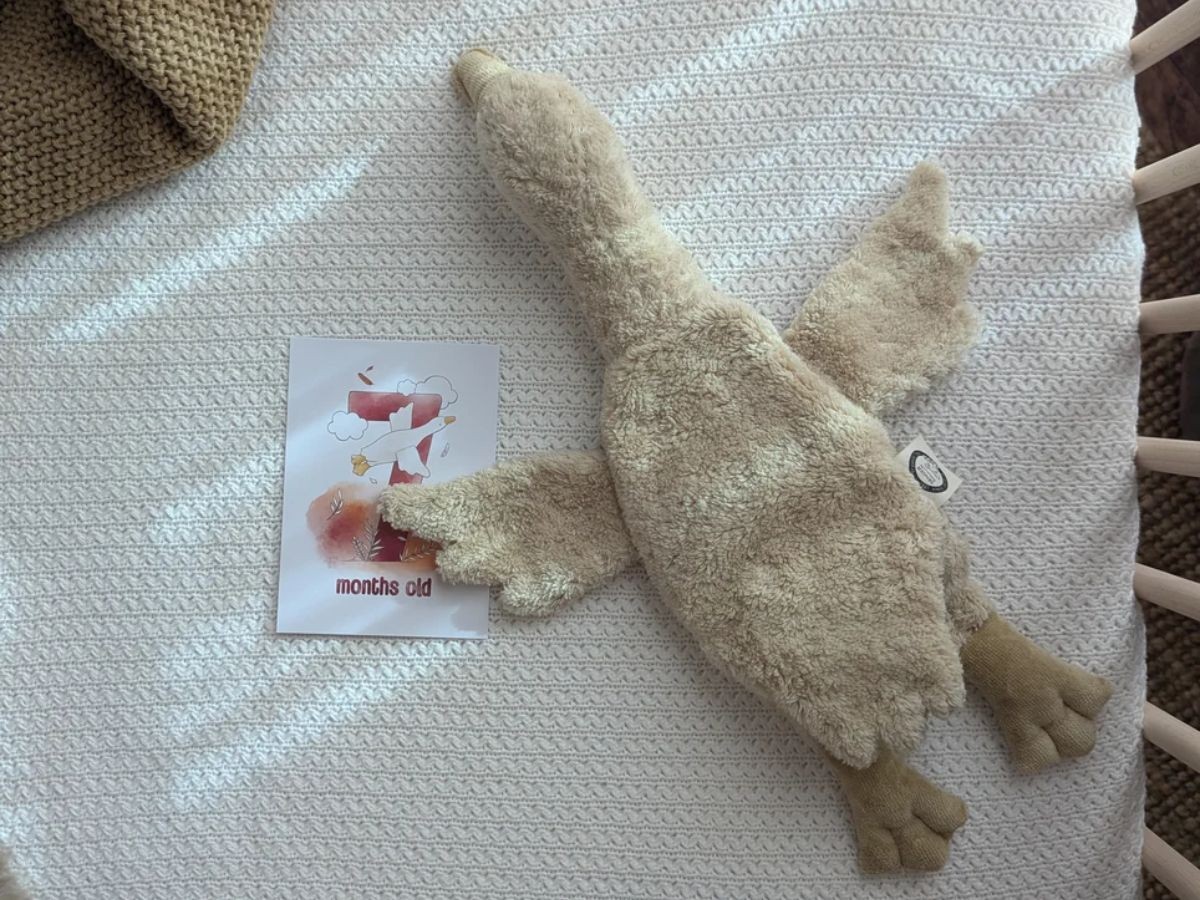 SENGER Naturwelt Cuddly Animal Goose / ゼンガーナチュウェルト カドリーアニマル グース S（リネン） （キッズ家具・ベビー用品 > おもちゃ・玩具） 4
