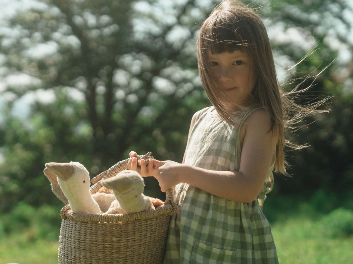 SENGER Naturwelt Cuddly Animal Goose / ゼンガーナチュウェルト カドリーアニマル グース S（リネン） （キッズ家具・ベビー用品 > おもちゃ・玩具） 7