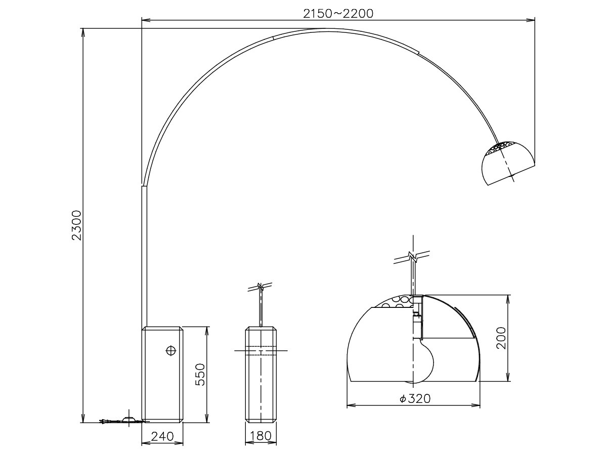 FLOS ARCO / フロス アルコ フロアライト - インテリア・家具通販