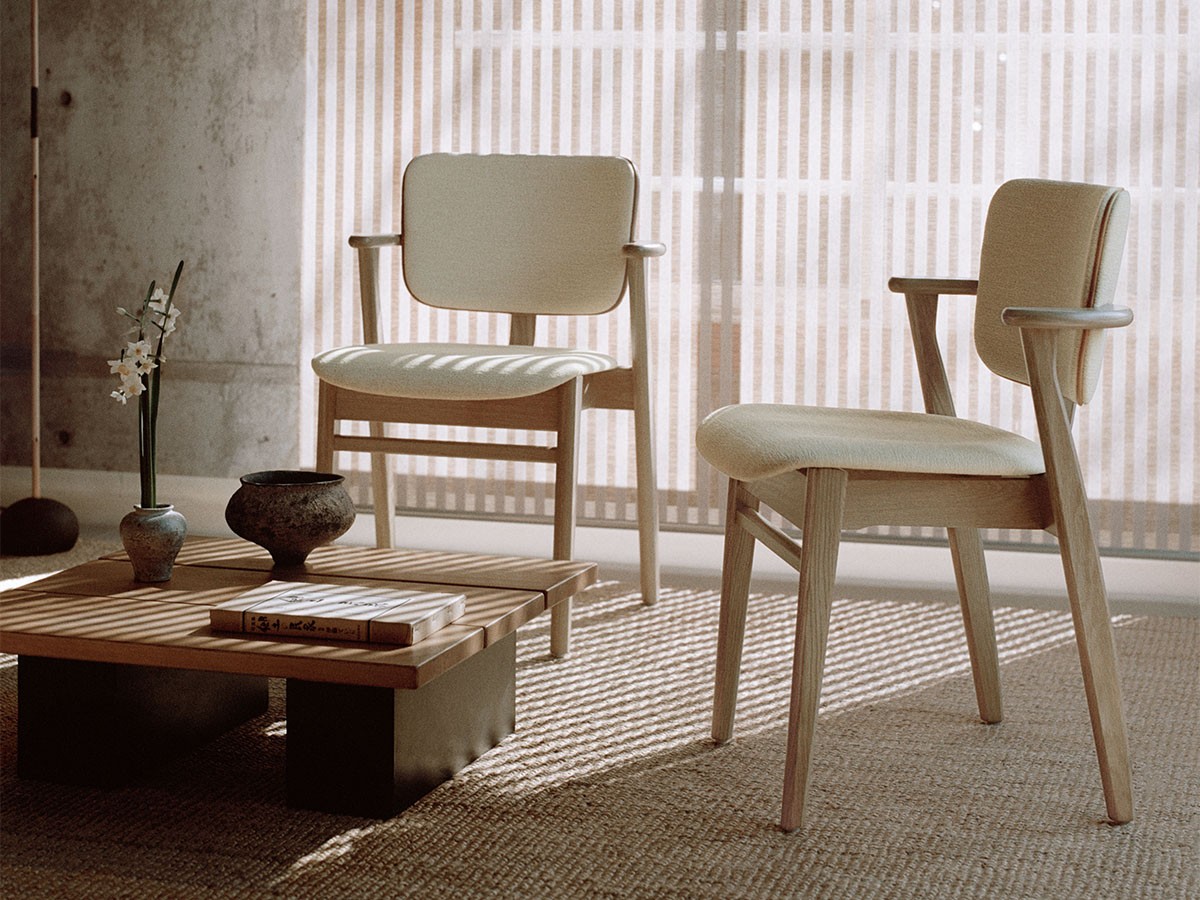 Artek DOMUS CHAIR / アルテック ドムス チェア（背座布張り × カラーパイピング） （チェア・椅子 > ダイニングチェア） 14
