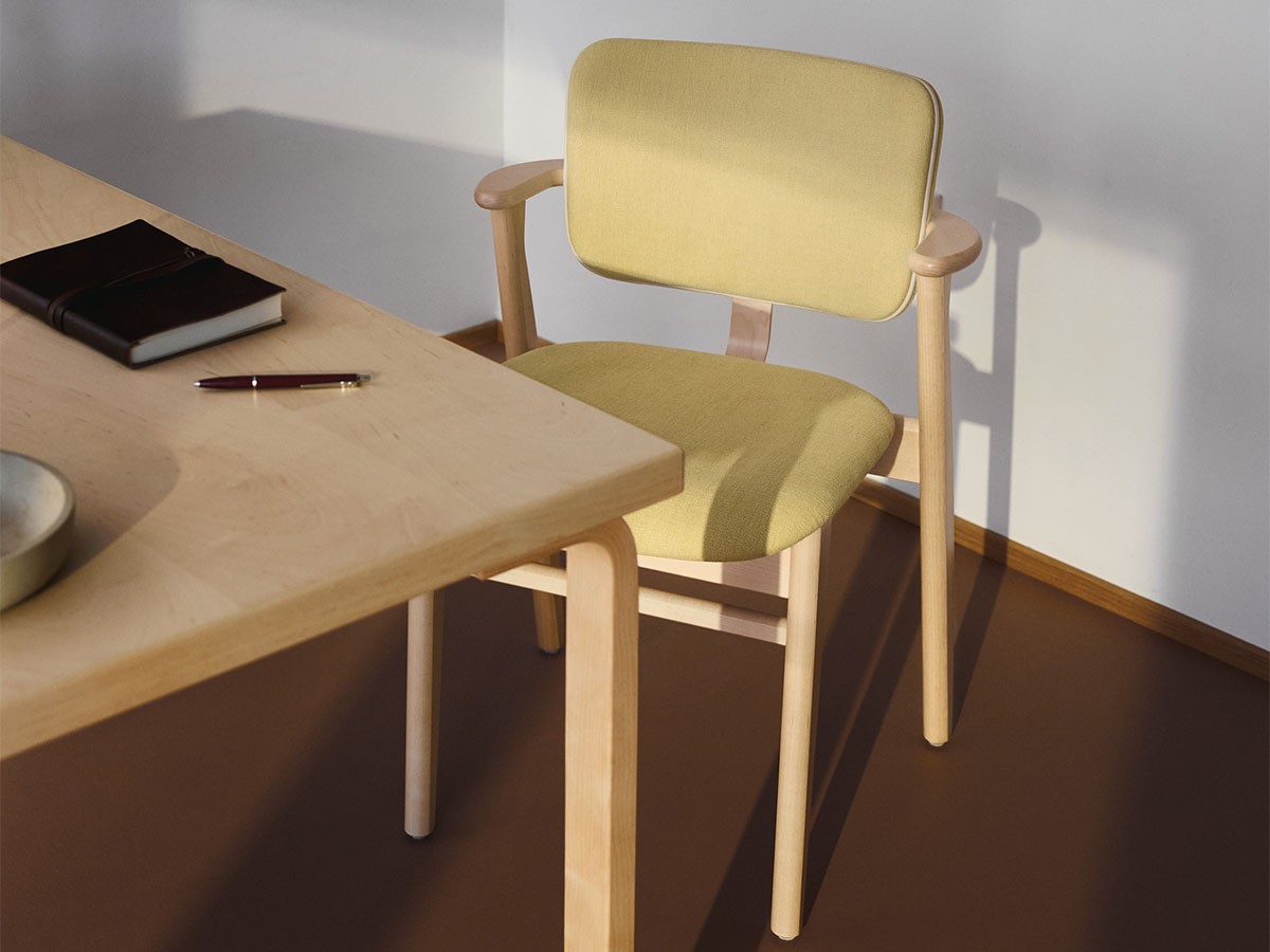 Artek DOMUS CHAIR / アルテック ドムス チェア（背座布張り × カラーパイピング） （チェア・椅子 > ダイニングチェア） 7