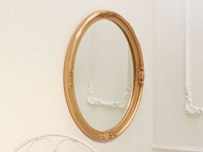 ゴールドの壁掛けミラー・壁掛け鏡   インテリア・家具通販