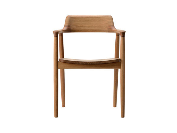 HIROSHIMA Arm Chair / ヒロシマ アームチェア 板座（オーク） （チェア・椅子 > ダイニングチェア） 1