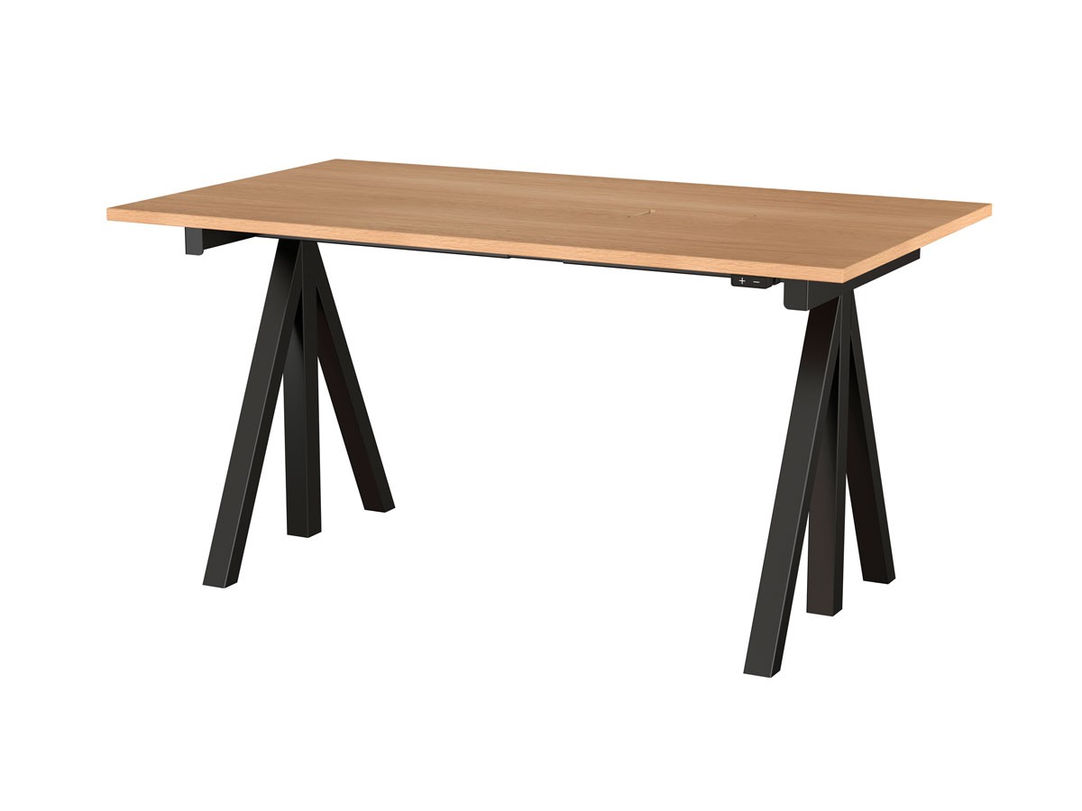 String Furniture Works Sit-stand Desk / Electrical / ストリングファニチャー ワークス 昇降式ワークデスク 幅140cm オーク天板 （テーブル > 昇降式テーブル） 1