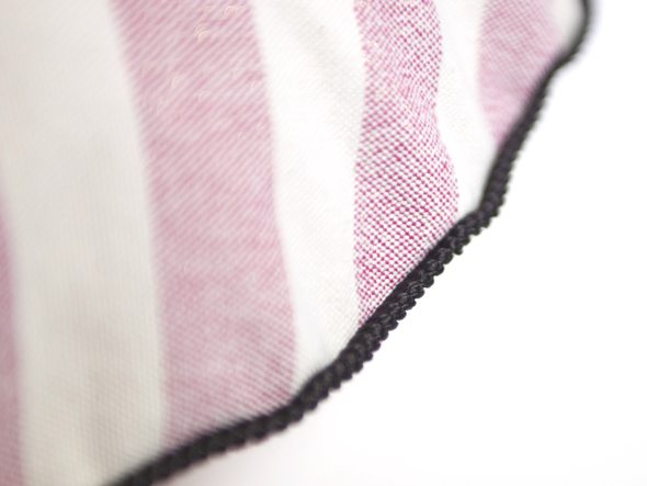 le mum canvas stripes cushion cover braid R / ルムーム キャンバス ストライプス クッションカバー ブレード R
（ピンク × ナチュラル × チョコレート） （クッション > クッション・クッションカバー） 6