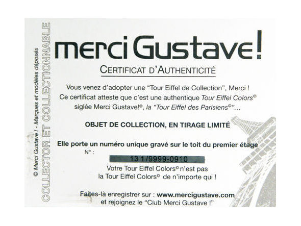 merci Gustave! Tour Eiffel de Collection JEAN-PAUL / メルシー ギュスターヴ エッフェル塔オブジェ ジャン・ポール （雑貨・その他インテリア家具 > その他インテリア雑貨） 4