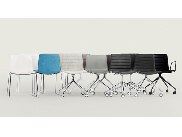 arper Catifa 46 Armless Chair / アルペール カティファ46 アームレスチェア
2色タイプ 回転柱脚 （チェア・椅子 > ダイニングチェア） 5