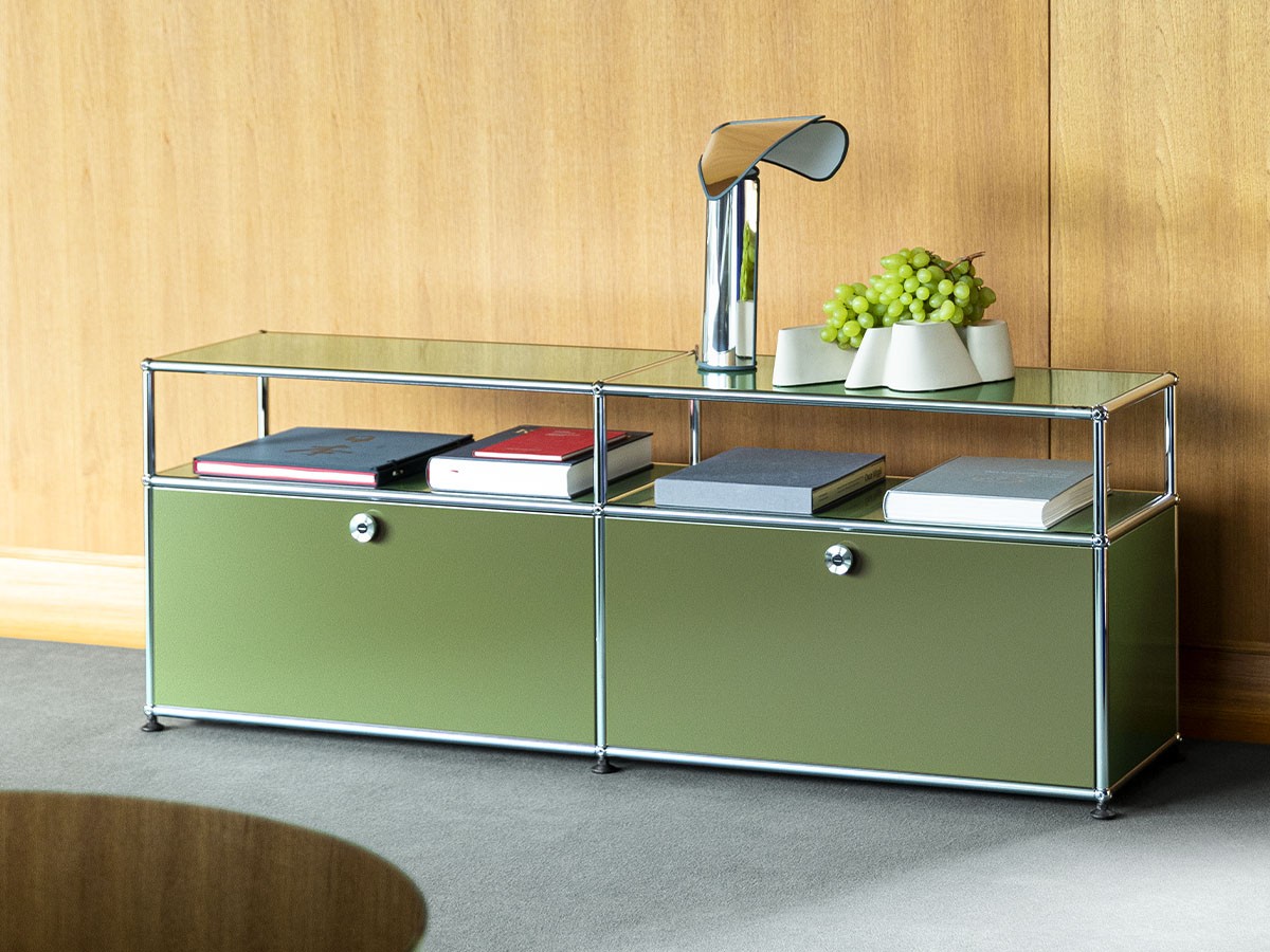 USM USM Haller
Sideboard / ユーエスエム USMハラー サイドボード
W / D / H：1523 / 373 / 740mm
ドロップダウンドア × 2 （収納家具 > サイドボード・リビングボード） 47