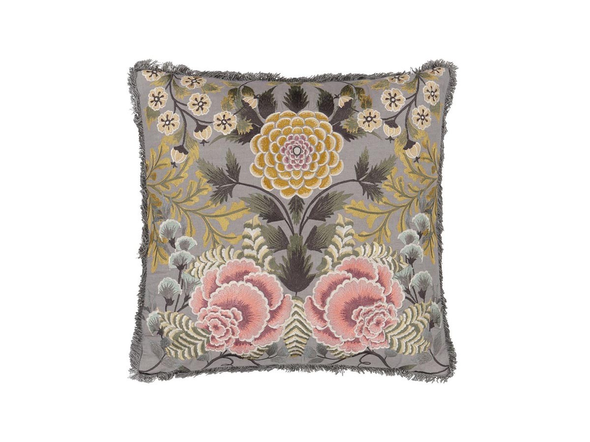 DESIGNERS GUILD Brocart Decoratif Embroidered Cushion / デザイナーズギルド ブロケード デコラティヴ エンブロイダード クッション 50 × 50cm （クッション > クッション・クッションカバー） 20