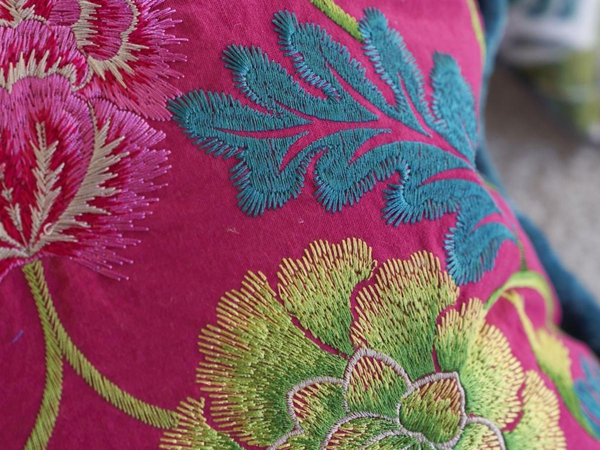 DESIGNERS GUILD Brocart Decoratif Embroidered Cushion / デザイナーズギルド ブロケード デコラティヴ エンブロイダード クッション 50 × 50cm （クッション > クッション・クッションカバー） 16