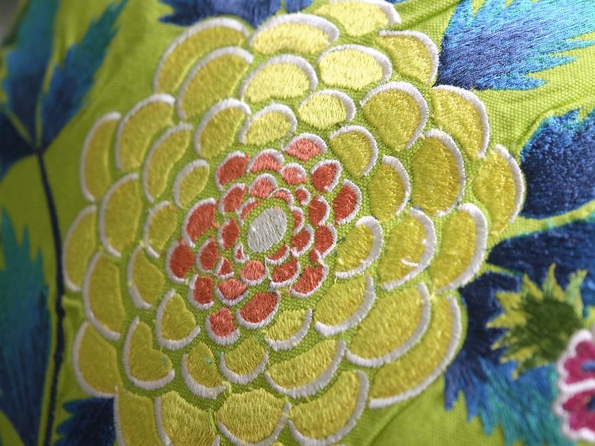 DESIGNERS GUILD Brocart Decoratif Embroidered Cushion / デザイナーズギルド ブロケード デコラティヴ エンブロイダード クッション 50 × 50cm （クッション > クッション・クッションカバー） 7