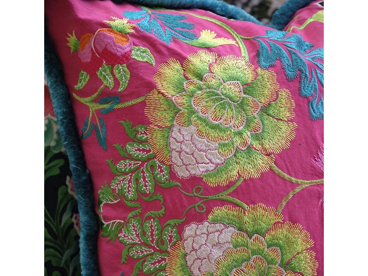 DESIGNERS GUILD Brocart Decoratif Embroidered Cushion / デザイナーズギルド ブロケード デコラティヴ エンブロイダード クッション 50 × 50cm （クッション > クッション・クッションカバー） 15