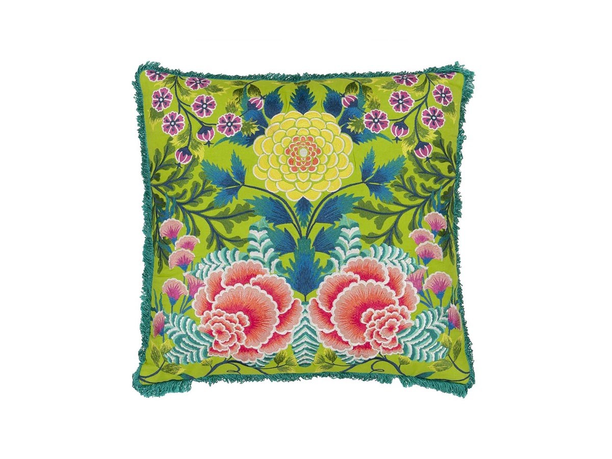 DESIGNERS GUILD Brocart Decoratif Embroidered Cushion / デザイナーズギルド ブロケード デコラティヴ エンブロイダード クッション 50 × 50cm （クッション > クッション・クッションカバー） 18