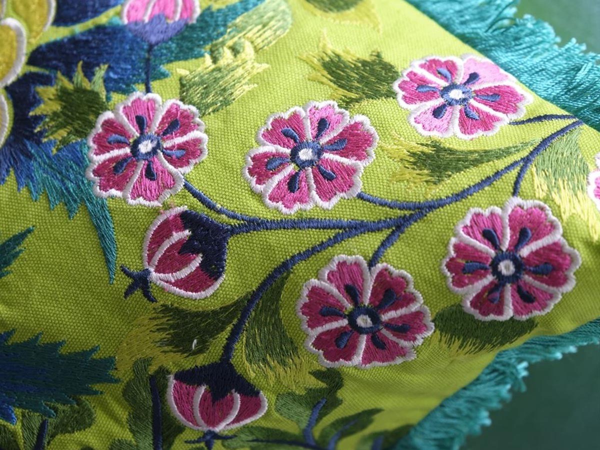 DESIGNERS GUILD Brocart Decoratif Embroidered Cushion / デザイナーズギルド ブロケード デコラティヴ エンブロイダード クッション 50 × 50cm （クッション > クッション・クッションカバー） 8