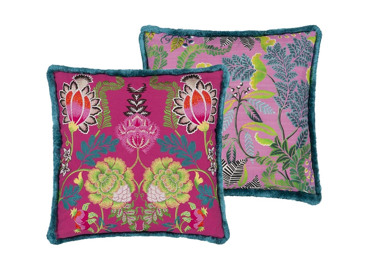 DESIGNERS GUILD Brocart Decoratif Embroidered Cushion / デザイナーズギルド ブロケード デコラティヴ エンブロイダード クッション 50 × 50cm （クッション > クッション・クッションカバー） 3