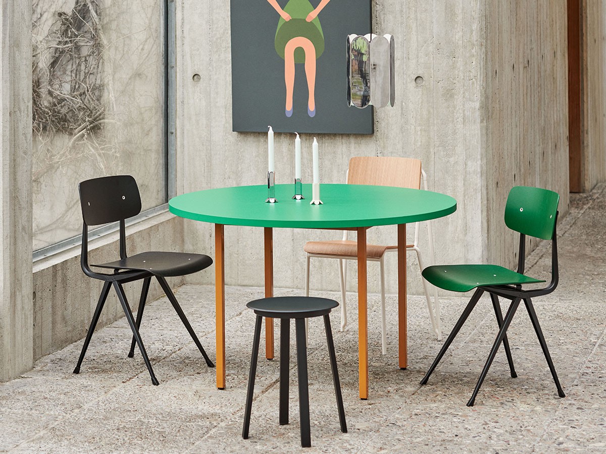 HAY TWO-COLOUR TABLE / ヘイ ツーカラー テーブル 直径120cm（グリーンミント / オークル） （テーブル > カフェテーブル） 2