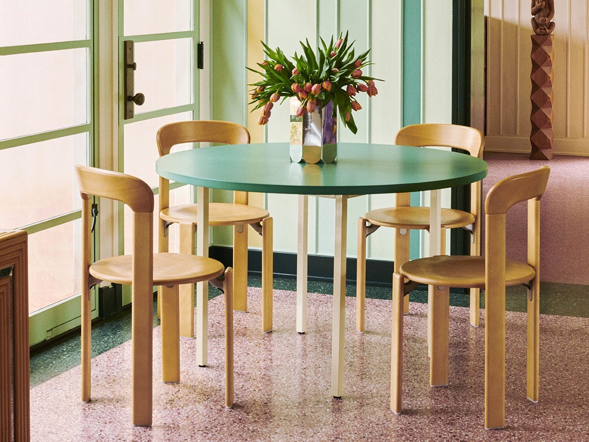 HAY TWO-COLOUR TABLE / ヘイ ツーカラー テーブル 直径120cm（グリーンミント / オークル） （テーブル > カフェテーブル） 3