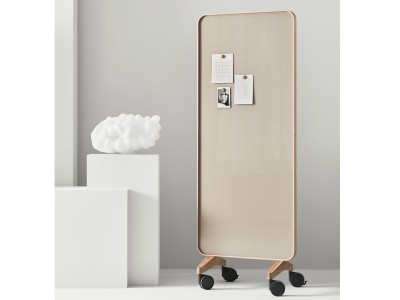 ②Knoll/ノル トボガン プルアップテーブル　ホワイトxホワイトオーク Knoll Office Toboggan Pull Up Table / ノルオフィス トボガン