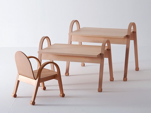 日進木工 ac-cent KIDS TABLE / にっしんもっこう アクセント キッズテーブル (キッズ家具・ベビー用品 > キッズテーブル・キッズデスク) 4